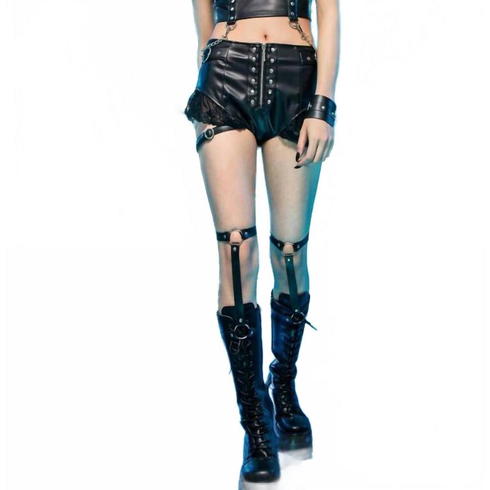 NEW WESTERN F.A.S.H.I.O.N motorcycle rider waist chain vest in black